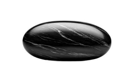 Headstone with elegant marbled design on transparent backdrop