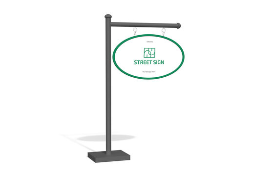Street Sign Mockup Template