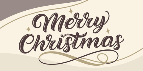 Obraz premium 3D elegant “Merry Christmas” text, no background, shiny metallic lettering, elegant festive design, clean high-quality holiday vector-style illustration.