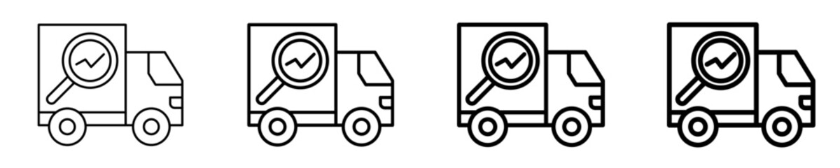 Supply Chain Analytics  Icon Set Different Style Collection