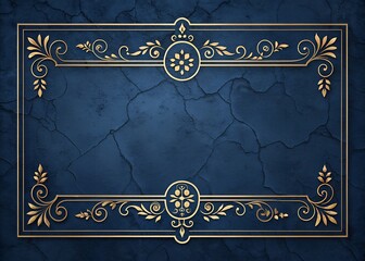vintage background with golden frame