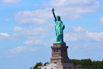 Fototapeta premium Statue of Liberty in New York City. American national landmark.