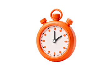 Orange stopwatch showing a specific time for timing activities