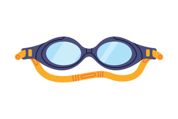 Swimming Mask and Goggles for Diving Underwater Vector Illustration