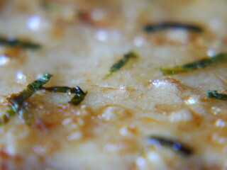 日本でよく食べられている、和菓子（煎餅）のズームアップ