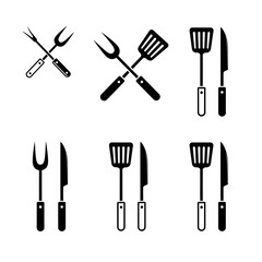 set of kitchen utensils
