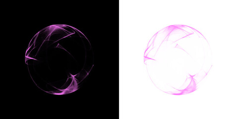 Purple Glowing Orbs PNG Overlay Transparent Background