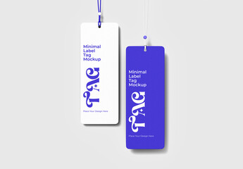Minimalist Label Tag Mockup