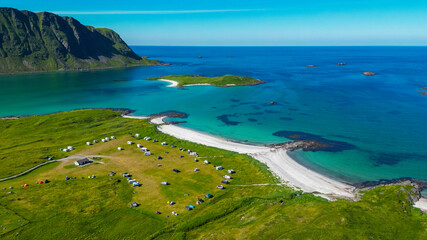 Campingplatz - Kvalvika Beach Track - Lofoten