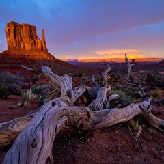 Stunning desert landscape at dawn (1)