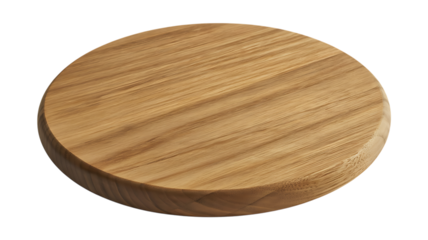 Round wooden cutting board, versatile kitchen and serving item
