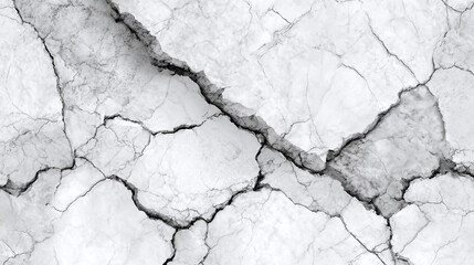 Fototapeta premium A close-up view of cracked marble surface, showcasing intricate patterns and textures
