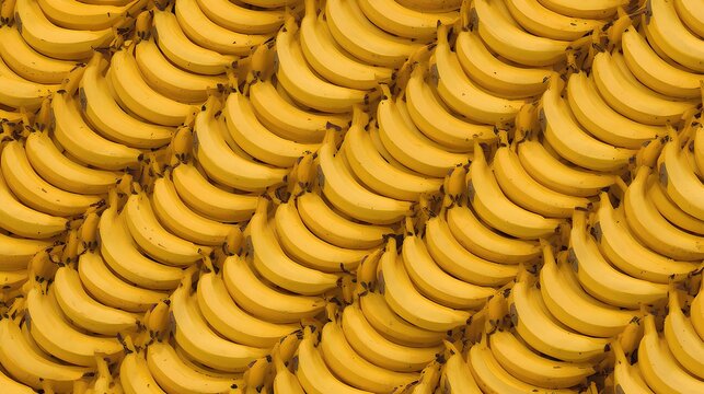 背景素材 敷き詰められたリアルなバナナ Background Piled up Realistic Banana （Generative AI）
