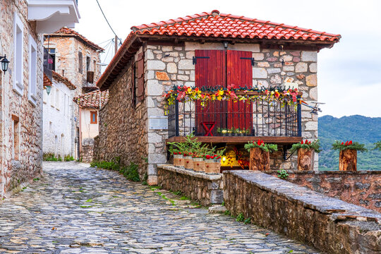 beautiful mountain village of Dimitsana, Peloponnese, Greece