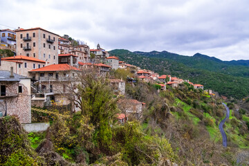 Beautiful village of Stemnitsa in Arcadia, Peloponnese, Greece, Europe