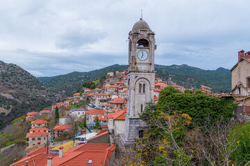 Beautiful village of Stemnitsa in Arcadia, Peloponnese, Greece, Europe