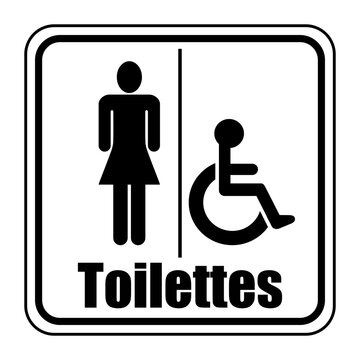 Logo toilettes femmes.