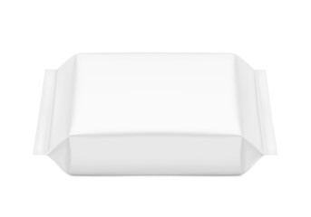 Blank flow package bag mockup. Vector illustration isolated on white background. Perfect to create your final pack shot. EPS10.