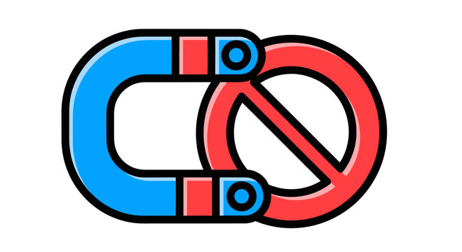 Magnetic Inhibition: A Visual Depiction of Exclusion and Repulsion with Colourful Graphics