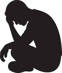  a sed parson silhouette vector