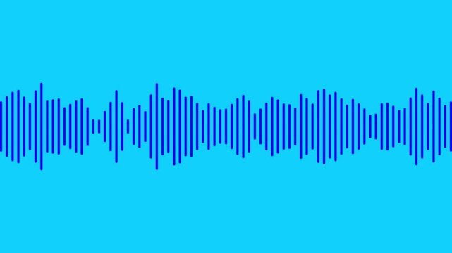 colling icon with user icon and audio waves. Animated visualization of audio sound waves surrounding a person icon against a green background.