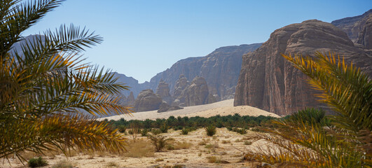 Al Ula Mountains in Saudi Arabia 