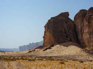 Rock formations in Al Ula region, Saudi Arabia 