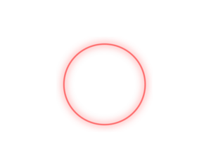 Red oval outline isolated on transparent background