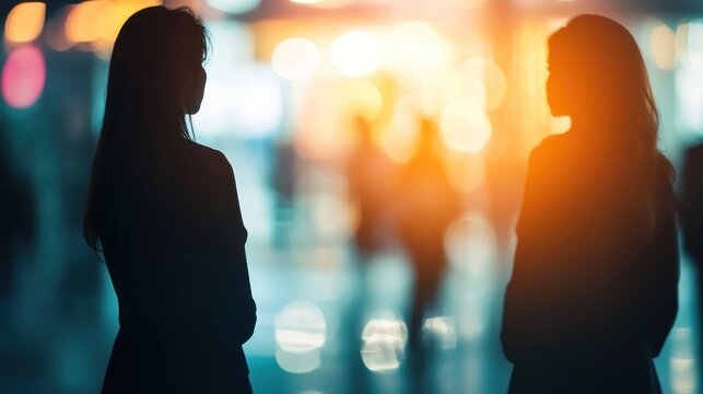 City night silhouettes