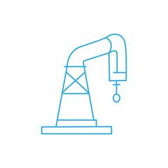 Vector Industrial Oil Rig 