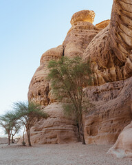 Rock formations in Al Ula. Saudi Arabia