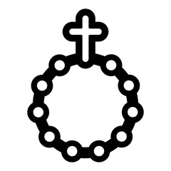 Finger Rosary Icon Symbol Prayer Ring
