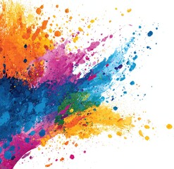Fototapeta premium Abstract explosion of vibrant colors (1)