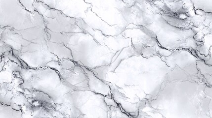 Fototapeta premium White marble texture background with natural grey black veins pattern