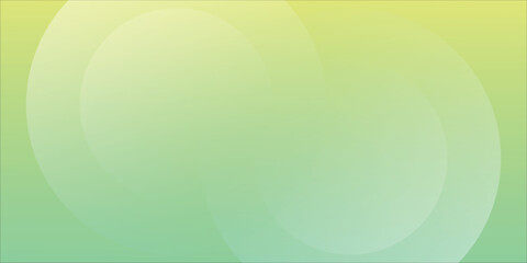 Soft Green To Yellow Gradient Background With Circular Abstract Shapes For Modern Design eps10