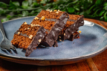 Chocolate gingerbread cake.