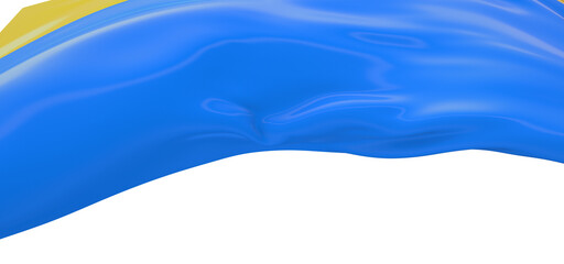 Immersive Design: Captivating 3D Ukraine Flag Illustration