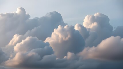 simple natural lite with white smoke clouds background