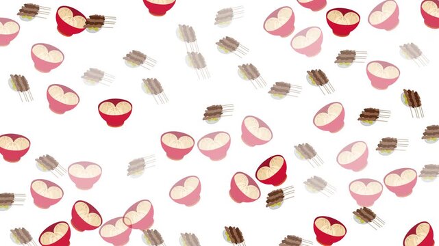 Red and pink halves of fruit on white background. Vibrant design suitable for food, beverage, summerthemed projects. Energizing and colorful graphic.