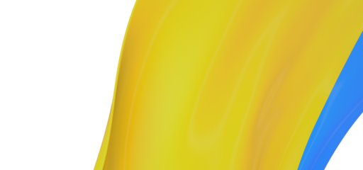 Dynamic Depth: Eye-Catching 3D Ukraine Flag Illustration