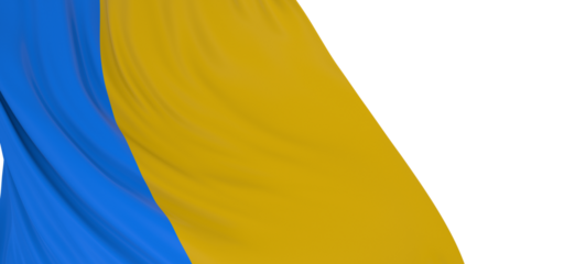 A New Dimension of Patriotism: 3D Ukraine Flag Illustration