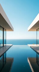 Infinity Pool View - Modern Architecture Meets the Azure Sea.