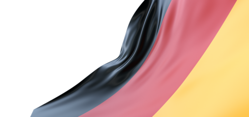 National pride: The German flag in the wind