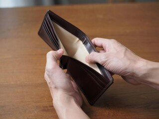 Empty Wallet - Financial Struggle and Bankruptcy Concept