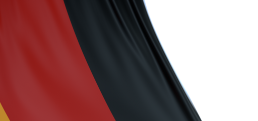 Germany flag of silk with copyspace for your text
