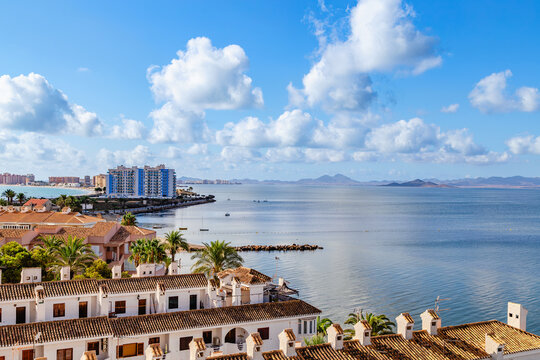 View of La Manga del Mar Menor, Region of Murcia, Spain