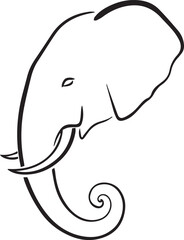 elephant outline logo