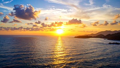 Stunning sunset over the ocean (2)