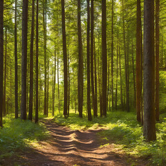 Golden Hour in the Woods