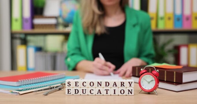 Inspiring moments of a student immersed in secondary education at a cozy study space